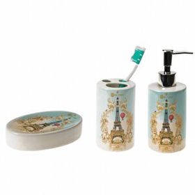 Bosphorus Eyfel Kulesi Desenli Sıvı Sabunluk Banyo Aksesuarı