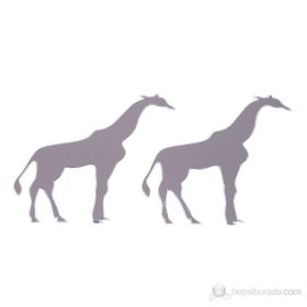 Bosphorus Giraffe Aynalı 20x14.8 cm 2 Adet Duvar Stickerı