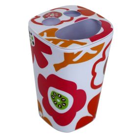 Bosphorus HK5009KP1 Papatya Desenli - Kırmızı Diş Fırçalık