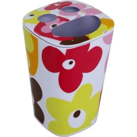 Bosphorus HK5009KP1 Papatya Desenli - Kırmızı Diş Fırçalık