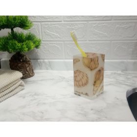 Bosphorus İstiridye Desenli Diş Macunu Kabı Banyo Aksesuarı