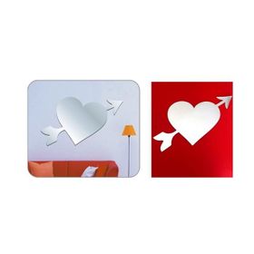 Bosphorus Kalpli Aynalı 20x11 cm 2 Adet Duvar Stickerı
