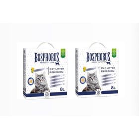 Bosphorus Mısır Koçanı Granülü Doğal 2x8 lt Kedi Kumu