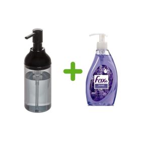 Bosphorus Siyah Füme Sıvı Sabunluk ve 400 ml Lavanta Kokulu Sıvı Sabun