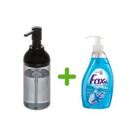Bosphorus Siyah Füme Sıvı Sabunluk ve 400 ml Okyanus Kokulu Sıvı Sabun
