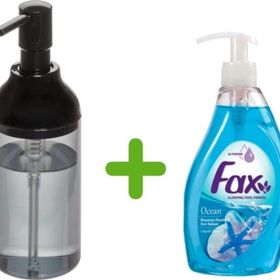 Bosphorus Siyah Füme Sıvı Sabunluk ve 400 ml Okyanus Kokulu Sıvı Sabun