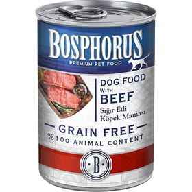 Bosphorus Tahılsız Konserve Sığır Etli 12x415 gr Köpek Maması