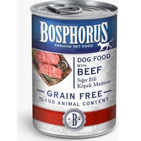 Bosphorus Tahılsız Konserve Sığır Etli 6x415 gr Köpek Maması