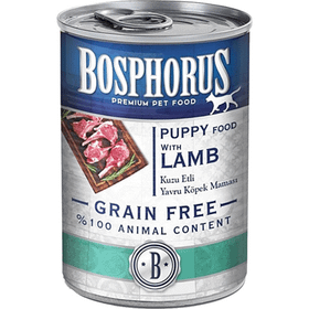 Bosphorus Tahılsız Kuzu Etli Konserve 24x415 gr Yetişkin Köpek Maması