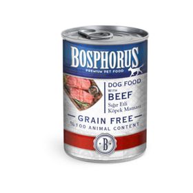 Bosphorus Tahılsız Sığır Etli 12x415 gr Büyük Irk Yavru Yaş Köpek Maması
