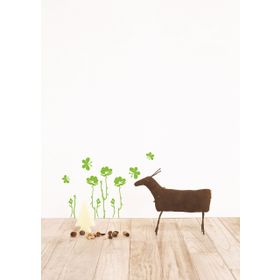 Bosphorus XFG031 Çiçekli Şeffaf Filmli Pvc 33x48 cm Duvar Stickerı