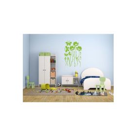 Bosphorus XFG031 Çiçekli Şeffaf Filmli Pvc 33x48 cm Duvar Stickerı