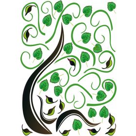 Bosphorus XFG032 Ağaçlı Şeffaf Filmli Pvc 50x70 cm Duvar Stickerı