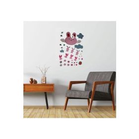 Bosphorus XFG112 Tavşan Desenli Pvc 50x70 cm Duvar Stickerı
