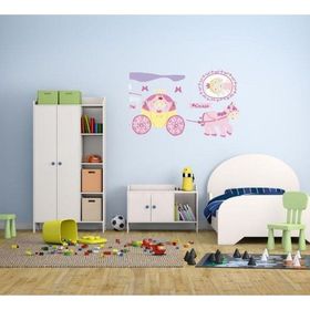 Bosphorus XFG114 Prensesli Desen Pvc 50x70 cm Duvar Stickerı