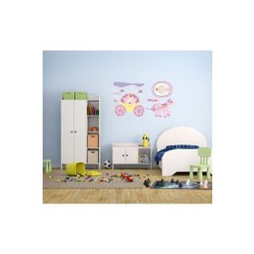 Bosphorus XFG114 Prensesli Desen Pvc 50x70 cm Duvar Stickerı