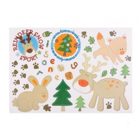 Bosphorus XFG115 Ormanlı Desen Pvc 33x48 cm Duvar Stickerı