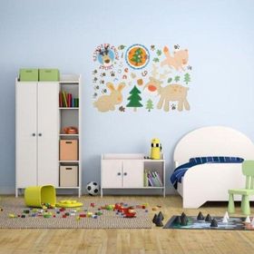 Bosphorus XFG115 Ormanlı Desen Pvc 33x48 cm Duvar Stickerı
