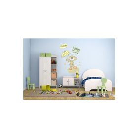 Bosphorus XFG121 Çamurlu Ayı Desen Pvc 50x70 cm Duvar Stickerı