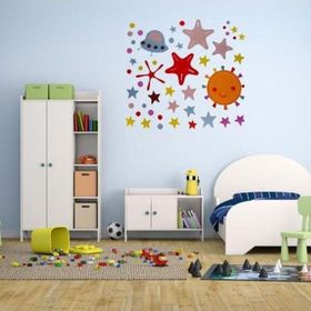 Bosphorus XFG141 Uzaylı Desen Pvc 50x70 cm Duvar Stickerı