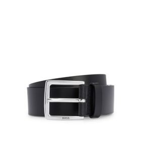 Boss 1 Rummi SZ40 İtalyan Derisinden Metal Detaylı Antik Görünümlü Black Erkek Kemer