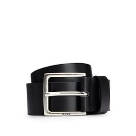 Boss 1 Rummi SZ40 İtalyan Derisinden Metal Detaylı Antik Görünümlü Black Erkek Kemer