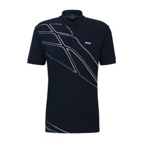 Boss 402 Polo Koyu Mavi Erkek T-shirt
