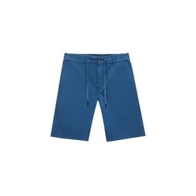 Boss 5003286411 Koyu Mavi Erkek Bağlamalı Bel Tapered Fit Şort