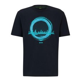 Boss 50412363 402 Koyu Mavi Erkek T-shirt