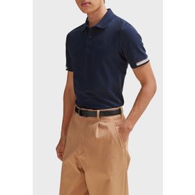 Boss 50467113 404 Lacivert Polo Yaka Erkek T-shirt