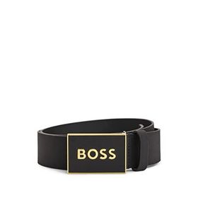 Boss 50471333 İtalyan Bağlantı Tokalı Siyah Erkek Kemer