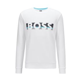 Boss 50474681 Beyaz Erkek Sweatshirt