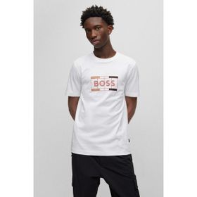 Boss 50486210 100 Beyaz Erkek T-Shirt