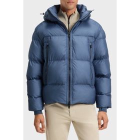 Boss 50543618 495 - Mavi Kapüşonlu Şişme Erkek Mont