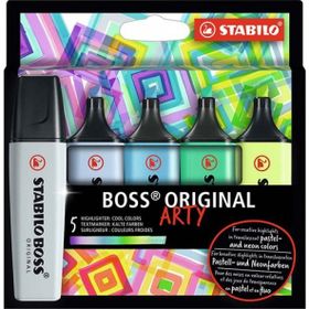 Boss 5'li Original Arty Soğuk Renkler İşaretleme Kalem Seti