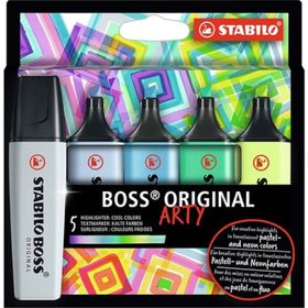 Boss 5'li Original Arty Soğuk Renkler İşaretleme Kalem Seti