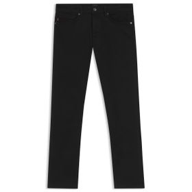 Boss Delaware BO Siyah Black3 Dar Kesim Rahat Streç Denim Erkek Kot Pantolon