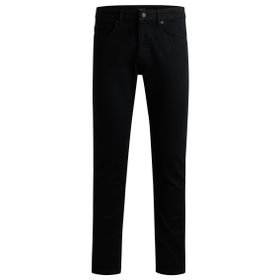Boss Delaware BO Siyah Black3 Dar Kesim Rahat Streç Denim Erkek Kot Pantolon