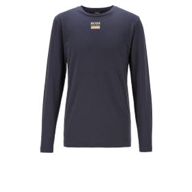 Boss Koyu Mavi Kısa Kollu Yuvarlak Yaka 402 Erkek T-shirt