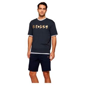 Boss Koyu Mavi Kısa Kollu Yuvarlak Yaka 402 Erkek T-shirt