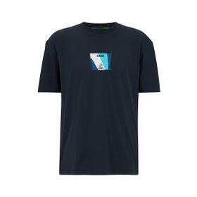 Boss Koyu Mavi Kısa Kollu Yuvarlak Yaka 402 Erkek T-shirt