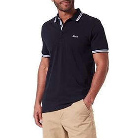 Boss Koyu Mavi Paddy Curved Polo Erkek T-shirt