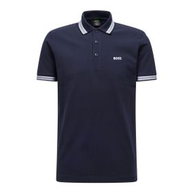 Boss Koyu Mavi Paddy Curved Polo Erkek T-shirt