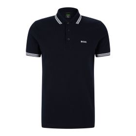 Boss Koyu Mavi Paddy Curved Polo Erkek T-shirt