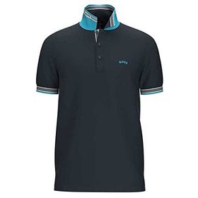 Boss Koyu Mavi Paddy Curved Polo Erkek T-shirt