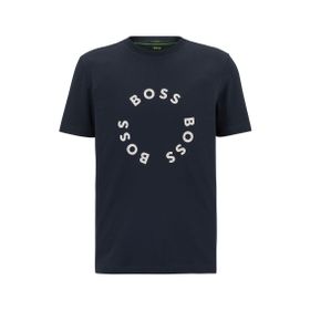 Boss Koyu Mavİ Yuvarlak Yaka Erkek T-shirt