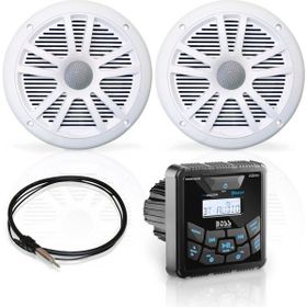 Boss MCKGB450W.6 Audio Systems USB Aux Girişli Bluetoothlu Hoparlörlü Marin Teyp Seti