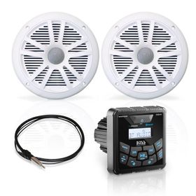 Boss MCKGB450W.6 Audio Systems USB Aux Girişli Bluetoothlu Hoparlörlü Marin Teyp Seti