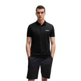 Boss Paddytech Polo Yaka Siyah Erkek T-shirt