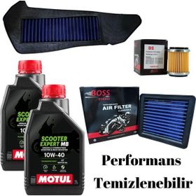 Boss Parts Yamaha XMAX 250 2018 ve Sonrası Performans Filtre Bakım Set